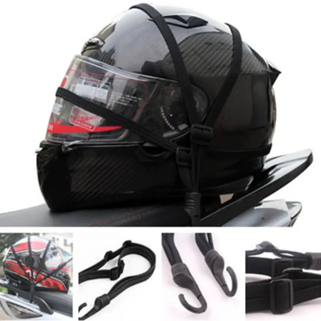 เทปพันสายรัดกระเป๋าเดินทาง สายยางยืด 2 ตะขอ สีดํา