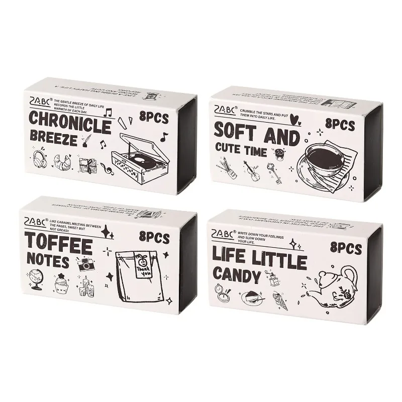 8 قطعة/المجموعة لطيف ختم خشبي لمجلة القصاصات الحلو البسيطة الكرتون مذكرات الديكور ختم DIY طالب ختم الاطفال هدية #5