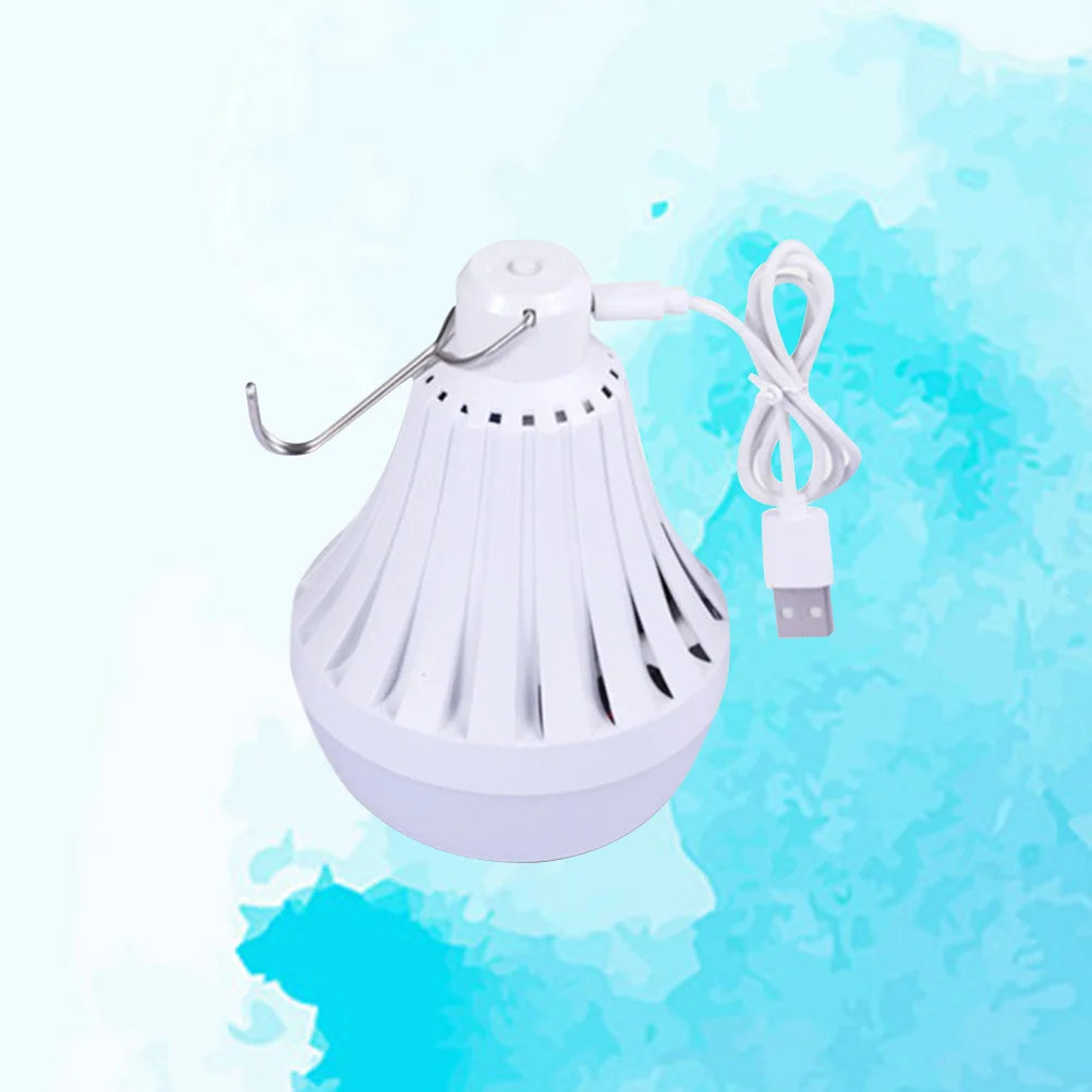 

9W 6500k USB Charging Light Bulb Portable Emergency Lamp for Camping Travel Night Market Dormitory Outdoor Indoor Use