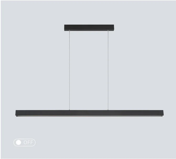 Bar Straight LED Pendant Lights Painted Aluminium Liner