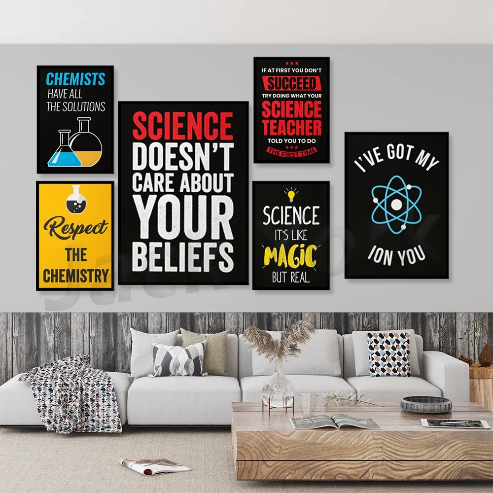 Science Poster Canvas Print - Teacher Decor - Classroom Wall Art - School Print - Gift
