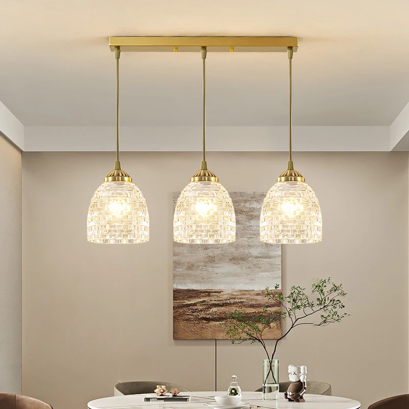 Candelabro de latón americano, luz creativa cremosa, lujo, moderno, minimalista, francés, para mesa de comedor, Bar, mostrador, mesita de noche