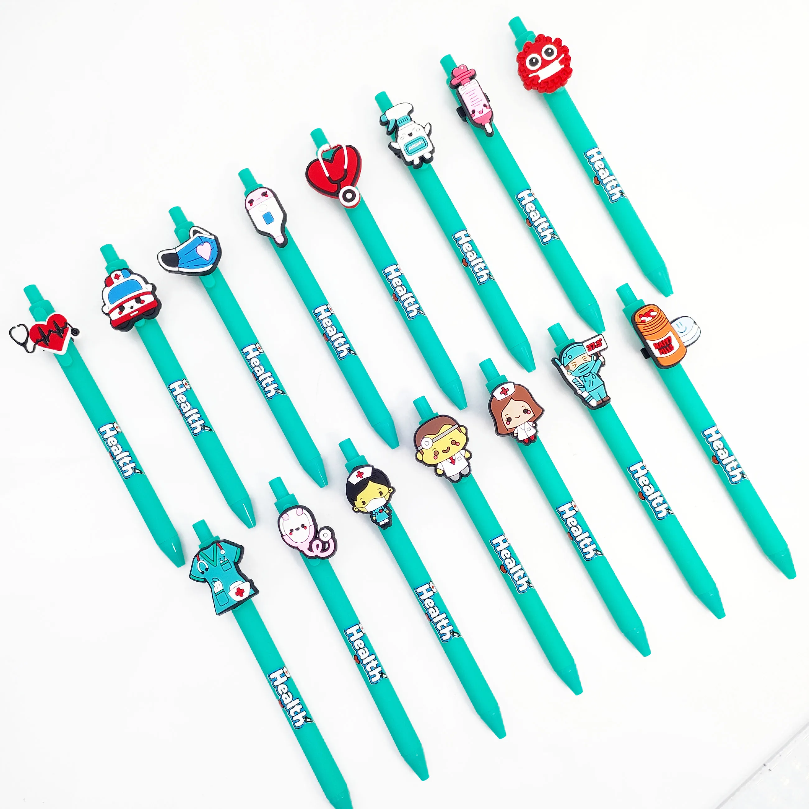 15/25 قطعة من أقلام الحبر الجاف ذات الطابع الطبي مناسبة كقرطاسية تعلم الطلاب للأطباء والممرضات وأقلام الكتابة المكتبية. #3