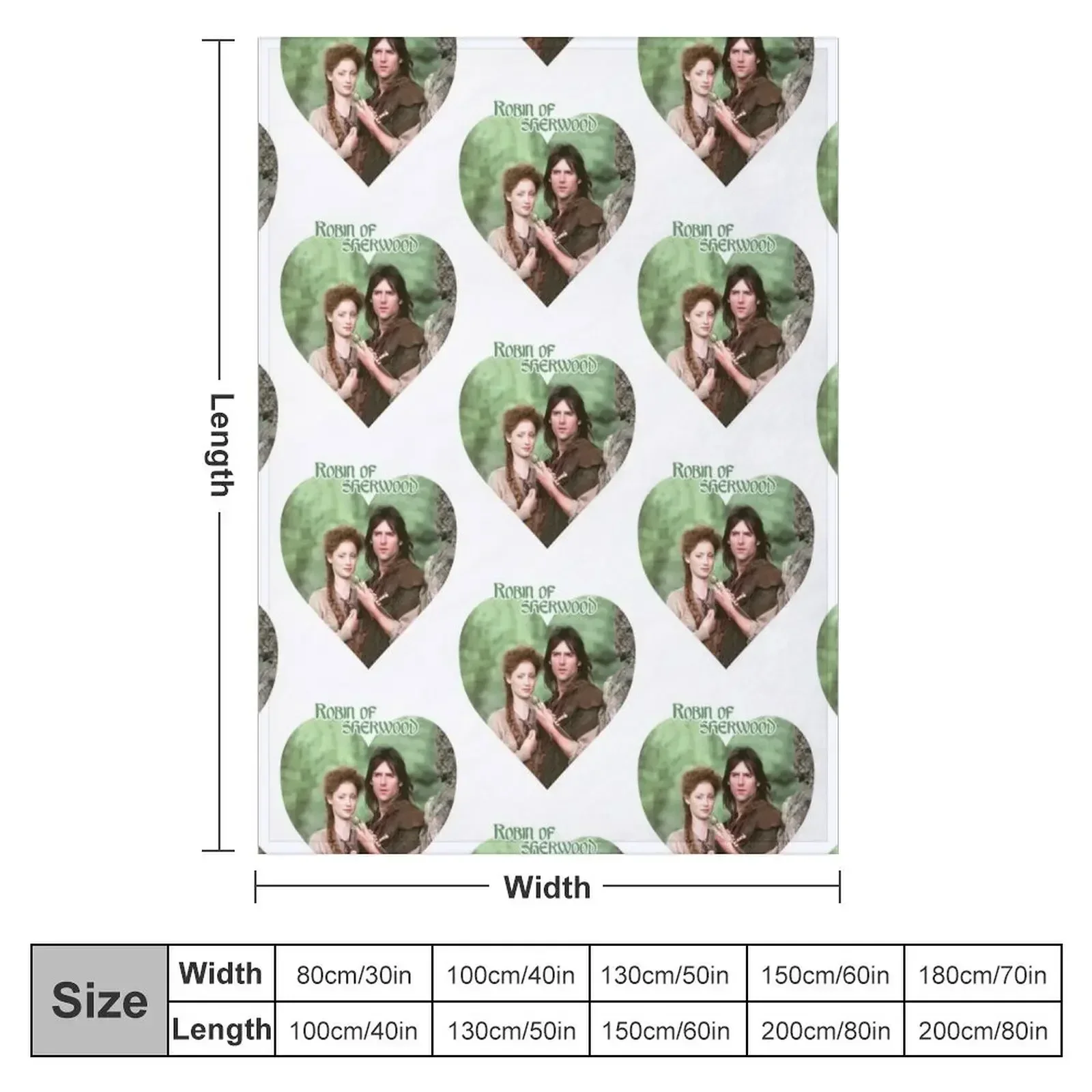 Robin of Sherwood Love T- Active Throw Blanket Luxury Designer Personalized Gift Blankets