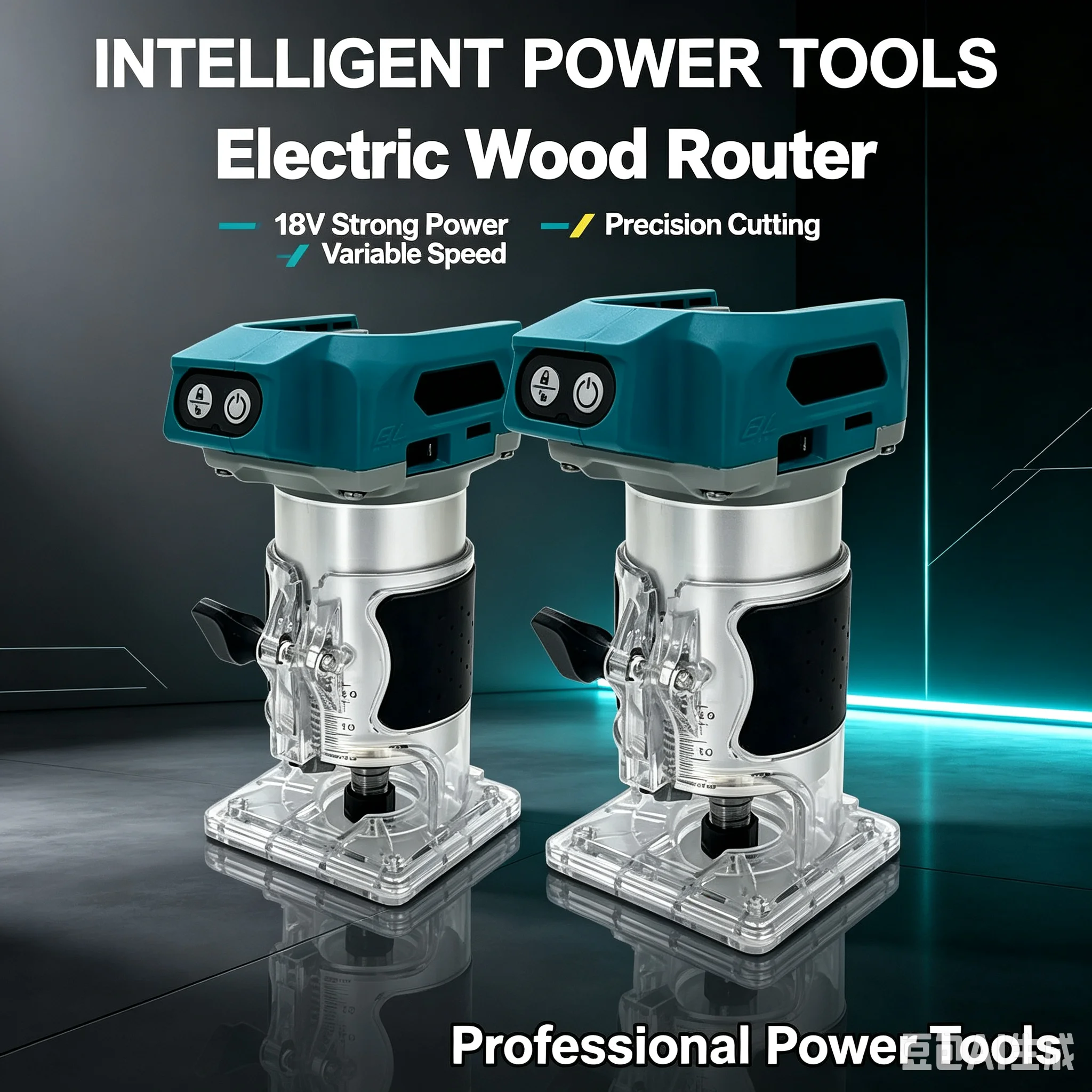 DRT50 Cordless Trimmer Rechargeable Trimming Machine Brushless Slotting Tool Milling Woodwork Engraving Machine