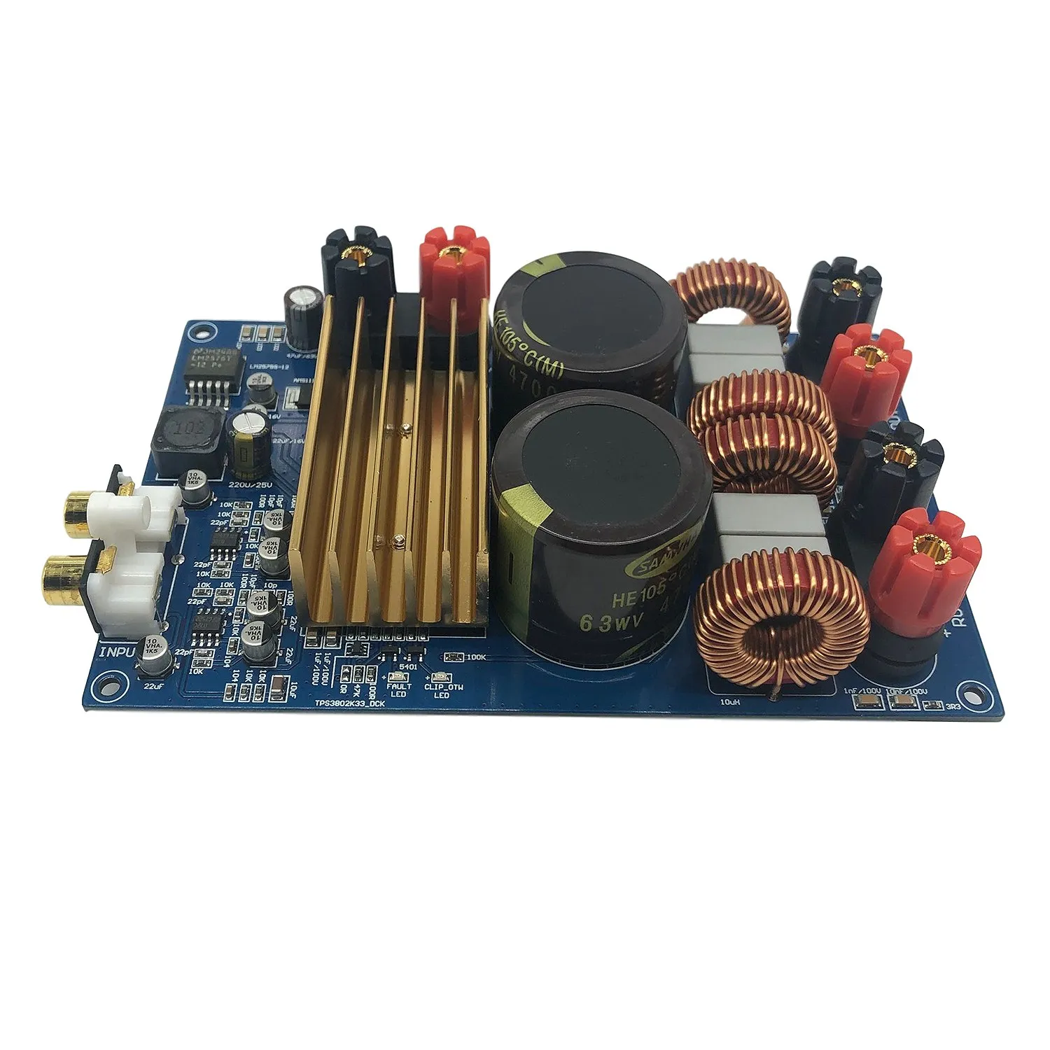 TPA3255 2.0 Digital Amplifier Board DC50V Strong High Power 300W + 300W Class D Audio Digital Amplifier Board