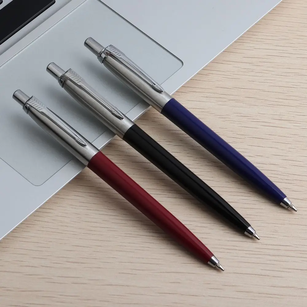 Selling Ballpoint Pen Office Commercial Press Metal Ballpoint Pens gift Automatic Pens For School Bolígrafo De Varilla De Acero