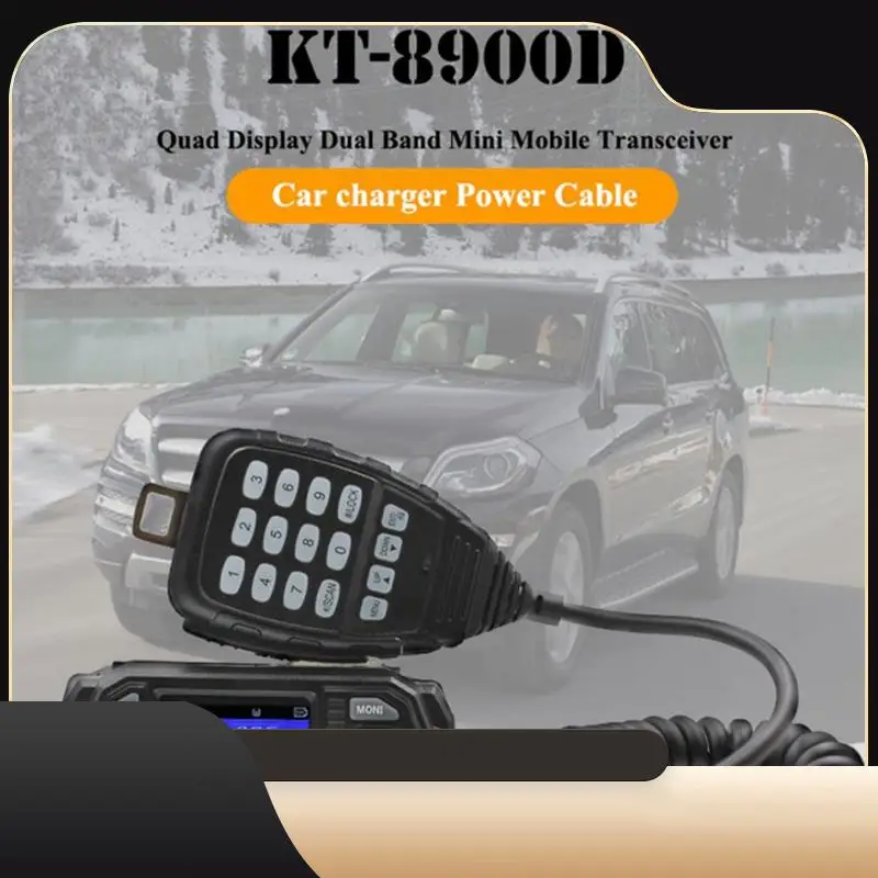 

Top KT-8900D 25W Dual Band Quad Display 136-174And400-480Mhz Large LCD Display Mobile Radio KT8900D-T44C