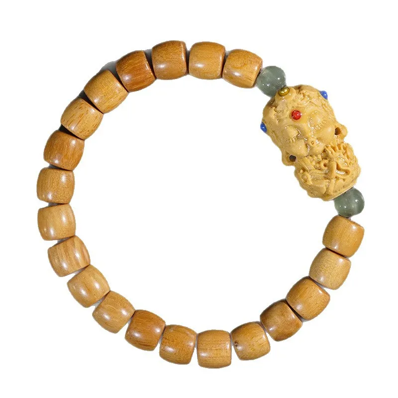 New Mountain Sandalwood Straight Cut Bead DIY Collectible Bracelet Tara Style Single Loop With Accessories Holiday Gift