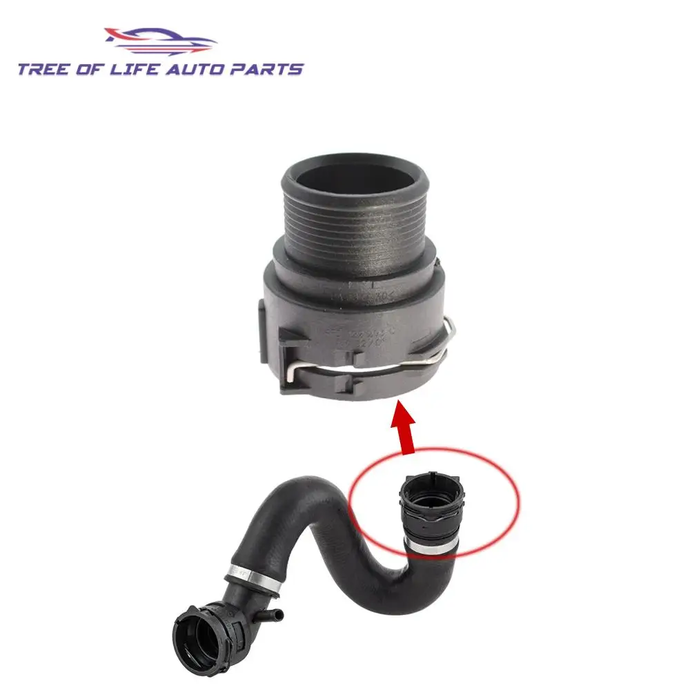 Engine Coolant Hose Connector Flange For Audi A8 Quattro 4.2L 2004-2008 Q7 2007-2015 VW CC Tiguan Touareg 4F0122293C 3B0122291K