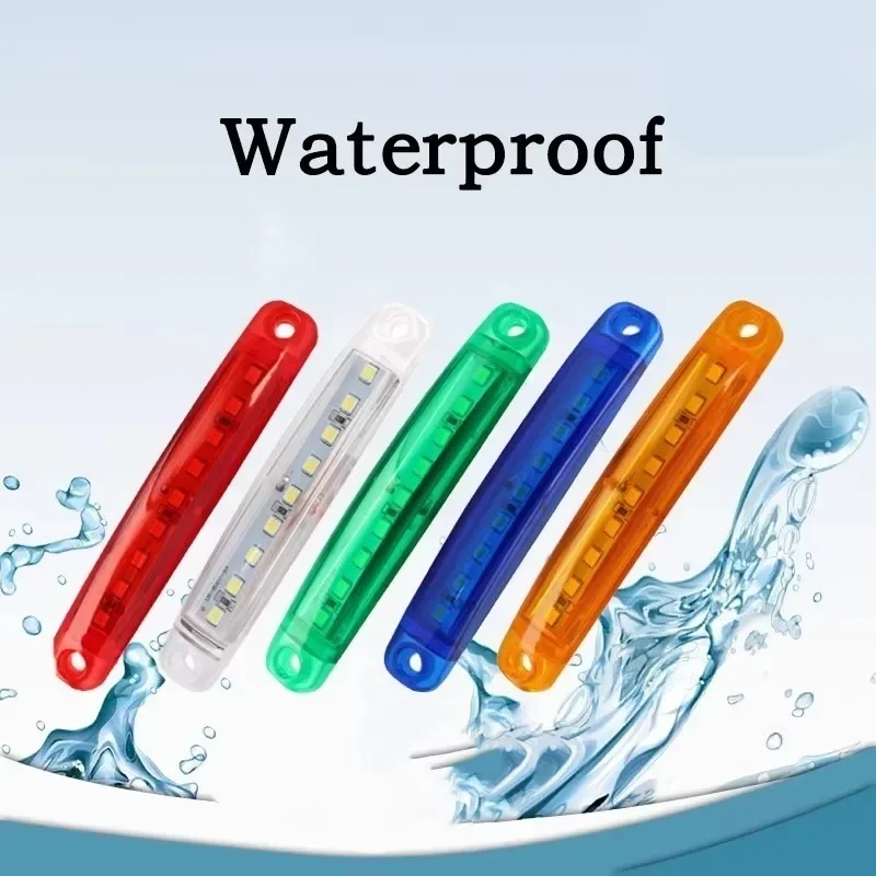 9 LED Waterproof Side Warning Light 12-24V Signal Marker Bulb Lamp Multicolor Truck Trailer Bus Van Lorry Width Lamp