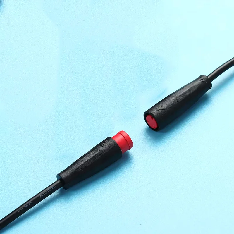 2-Pin M6 Julet Electric Butt Plug Connector Wiring Line Scooter Brake Cable Pluger Signal Sensor