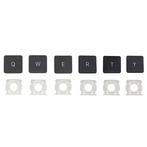Tappo chiave individuale di ricambio nero US UK con cerniera per MacBook Pro/Air A2141 A2251 A2289 A2179 A2337 A2338 A2442 A2485 A3113