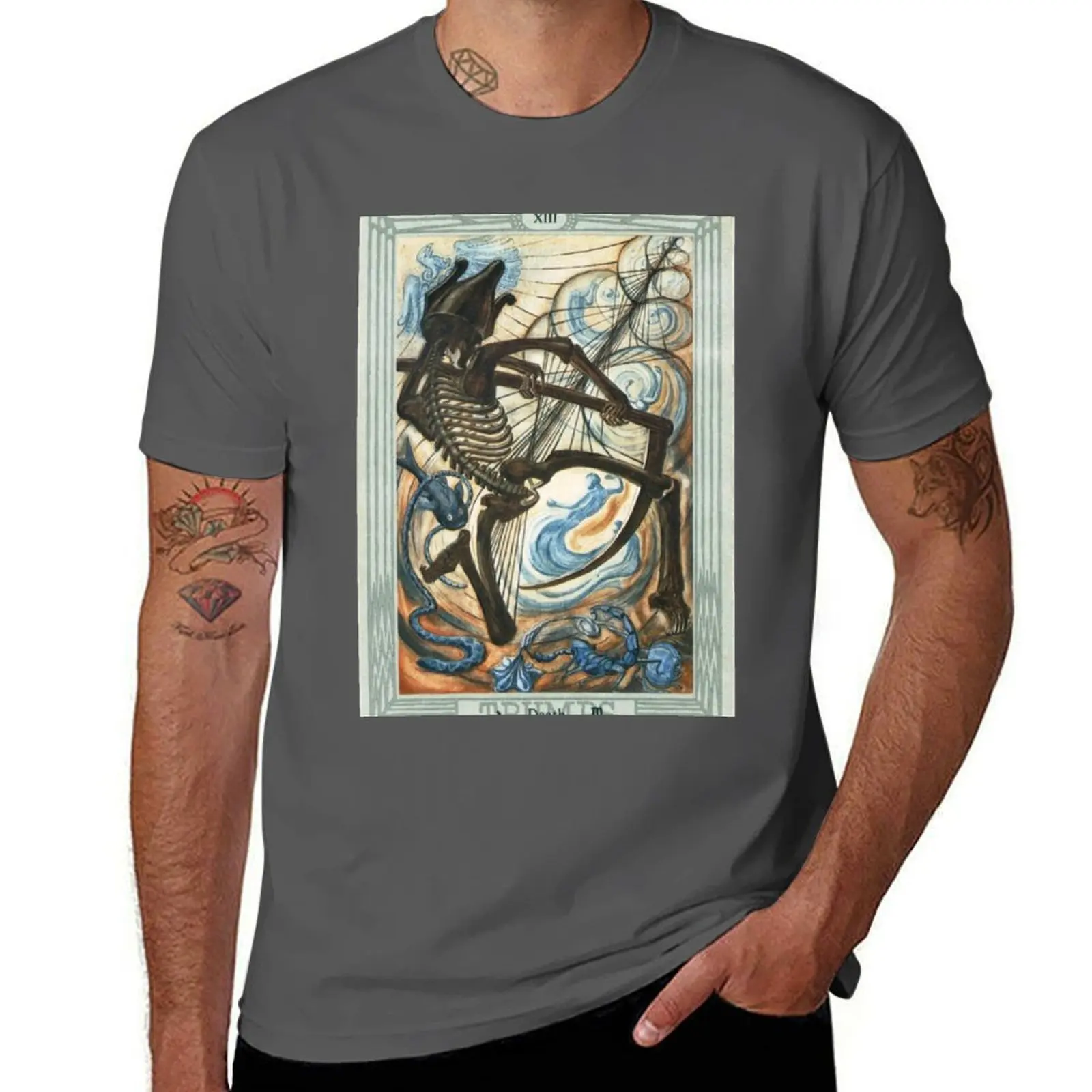 

Thoth Tarot / The Death / Aleister Crowley T-Shirt t shirts for man graphic tees t shirt man designer T-Shirt