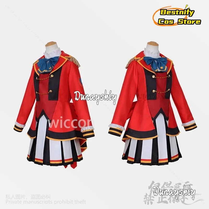 أزياء كوسبلاي نيجينو يومي أنيمي أيكاتسو ستارز التأثيرية باللون الأحمر JK زي البحارة الياباني معطف موحد فستان المعبود لوليتا باروكات بلاستيكية