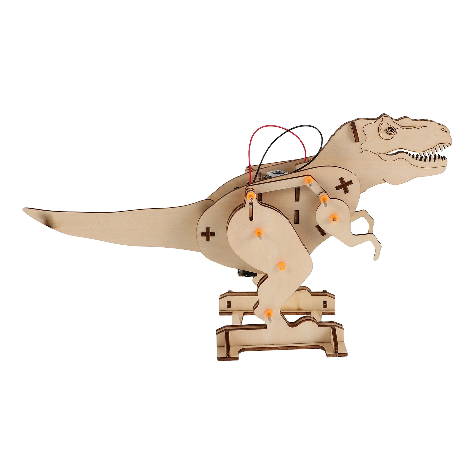 

Wooden Tyrannosaurus Puzzle Building Kit STEM Educational Toy DIY Craft Project Dinosaur Model Science Experiment