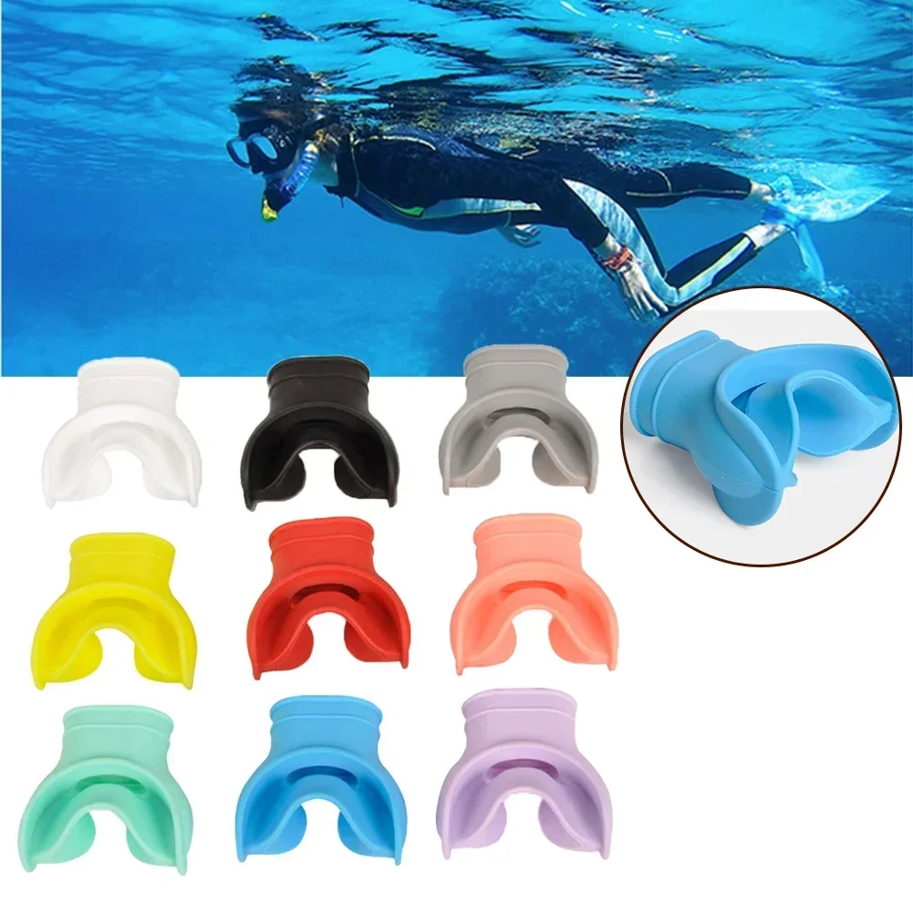 Scuba Diving Snorkel Mouthpieces Second Stage Silicone Octopus Holder Retainer Snorkel Mouthpieces Scuba Diving Accessories