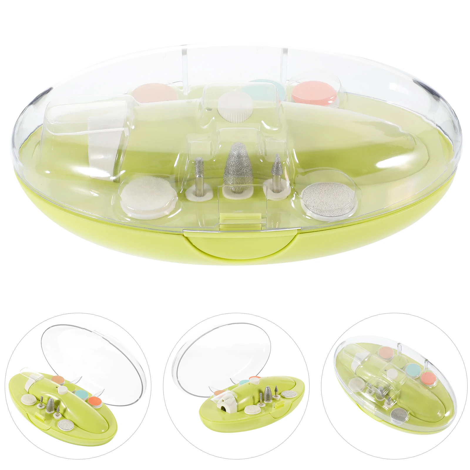 1세트 충전식 전기 손톱깎이 휴대용 자동 성인용 손톱깎이 여행 및 가정용