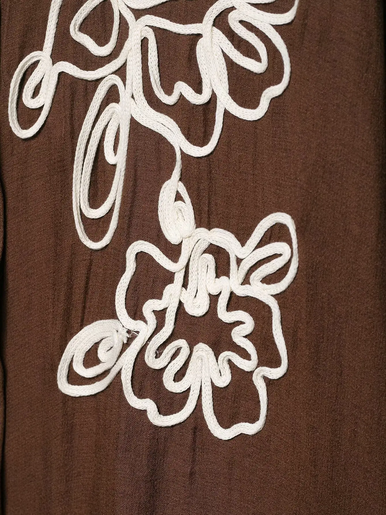 Blusa feminina de manga comprida de inspiração étnica casual moda floral textura camisa nova camisa bordada estilo vintage