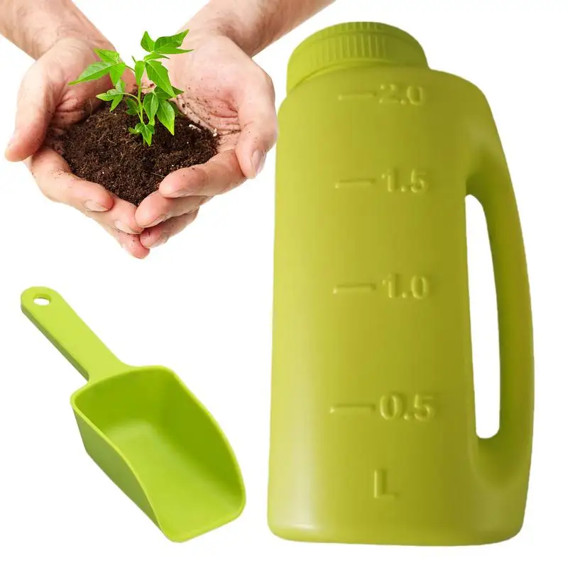 

Handheld Spreader Snow Melt Spreader 2L With Scoop Adjustable Opening Sizes Ice Melt Dispenser For Garden Lawn Grass Planting