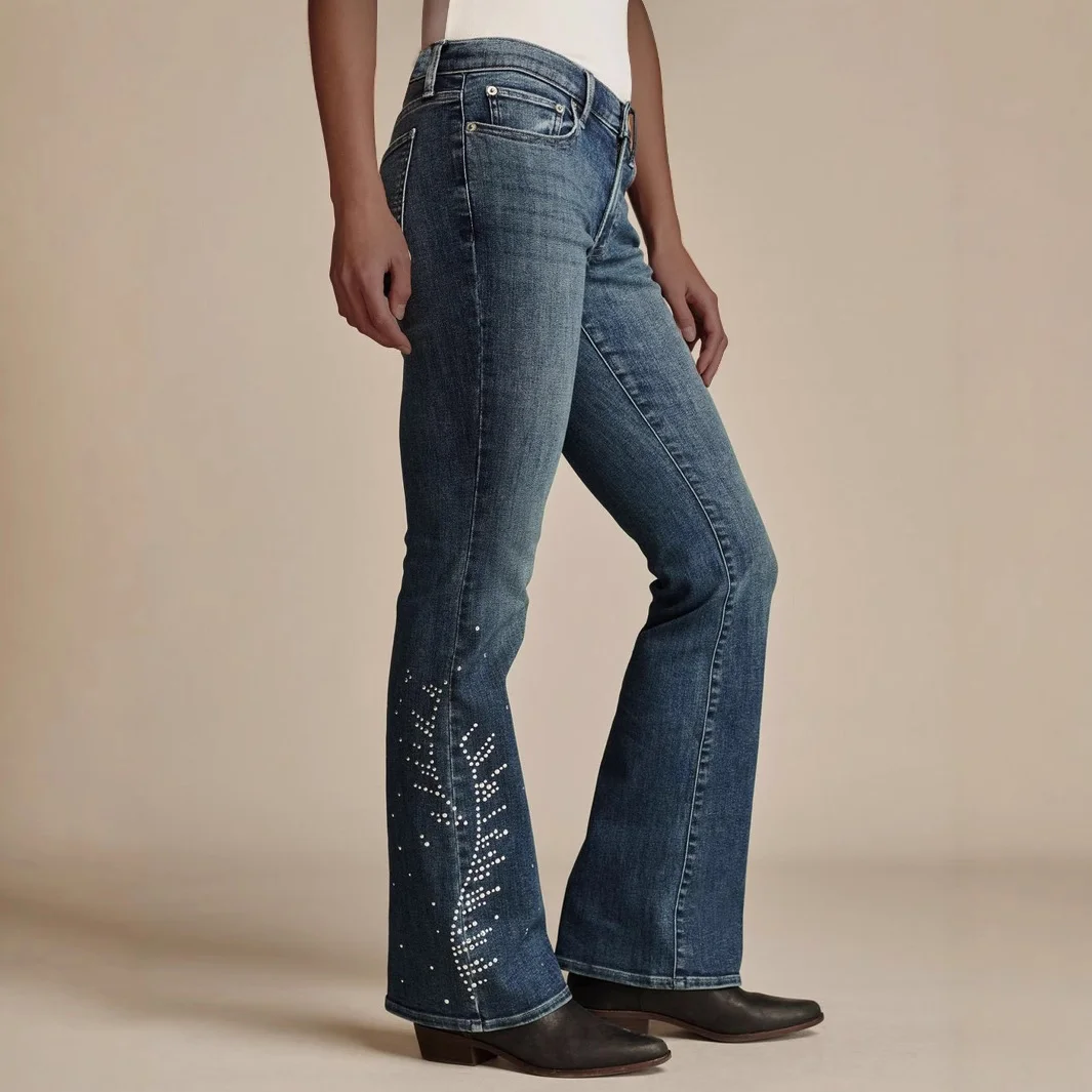 

Женские прямые джинсы с эластичной резинкой на талии, европейско-американский стиль, внешняя торговля, новые горячие кирпичные брюки