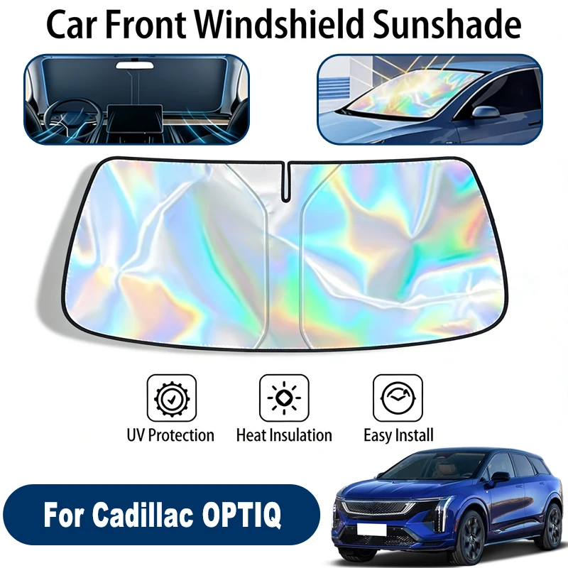 

Windshield Sun Shade For Cadillac OPTIQ Foldable UV Reflective Front Window Sun Protection Cover Accessories