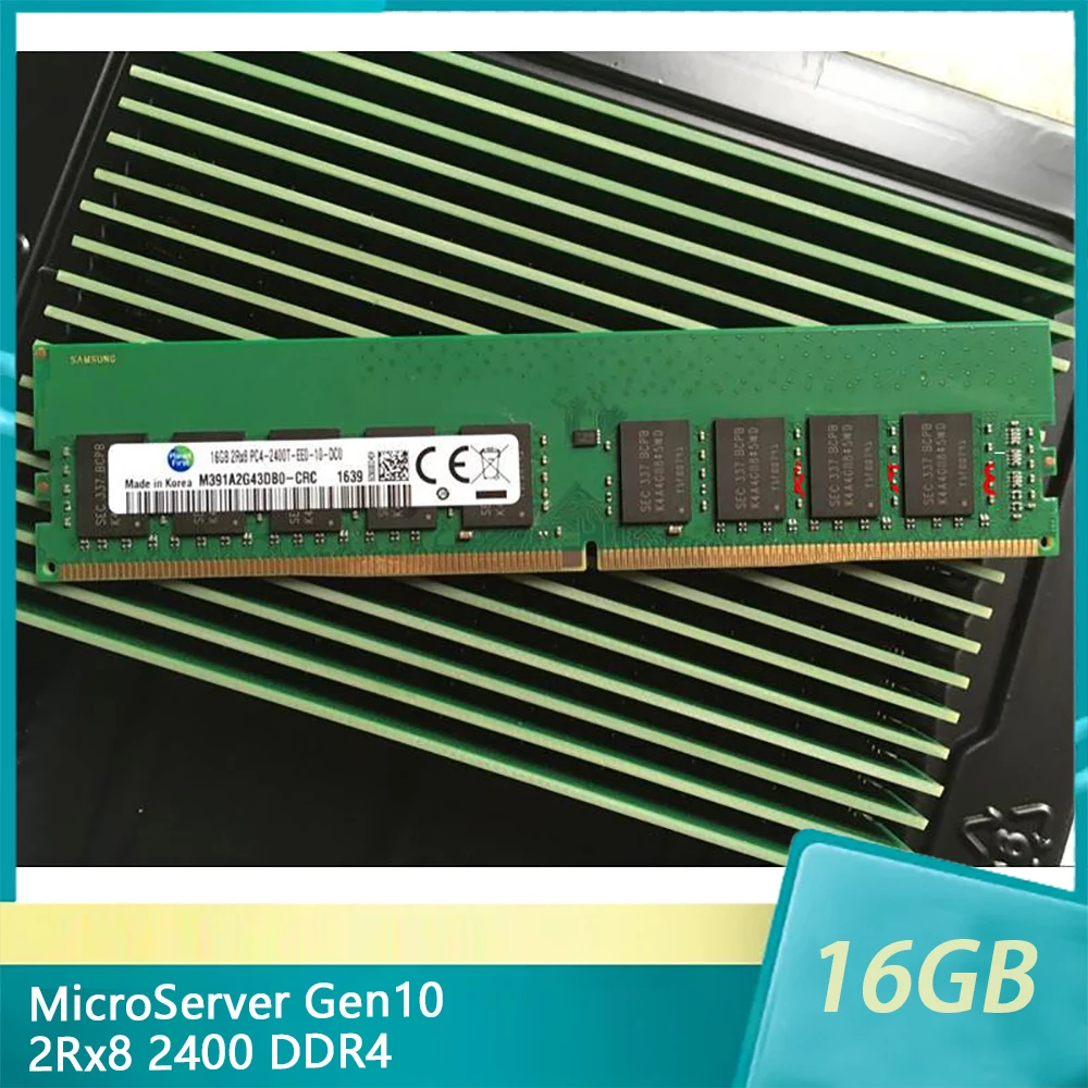 For HPE MicroServer Gen10 16GB 16G 2Rx8 2400 DDR4 2400T ECC UDIMM Server Memory