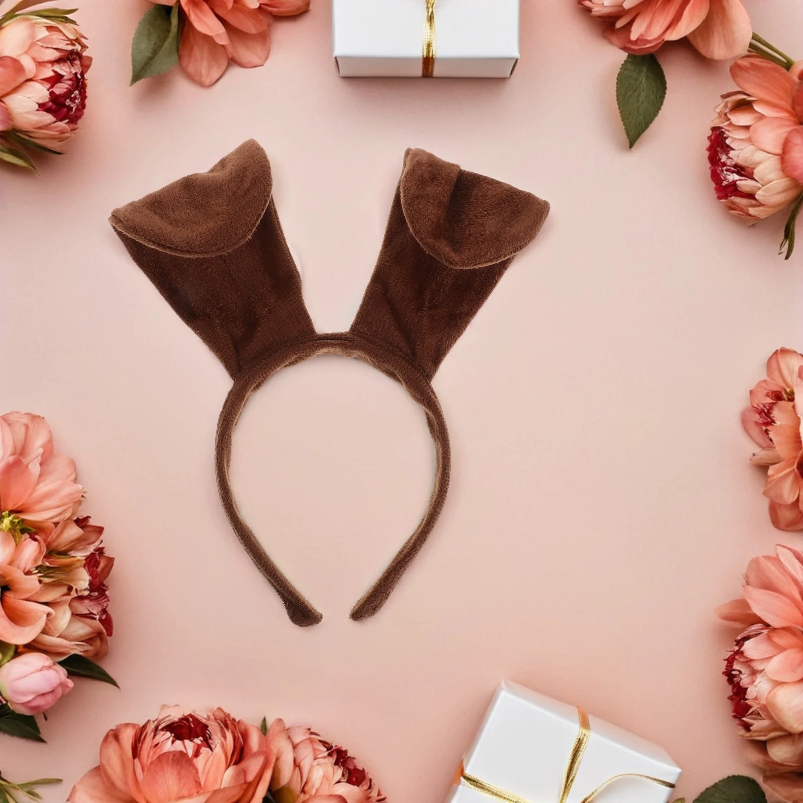 1Set Kids Animal Dress Up Set Cute Dog Character Costume with Ear Headband Tail Bow Tie Nose Mittens for Party Cosplay