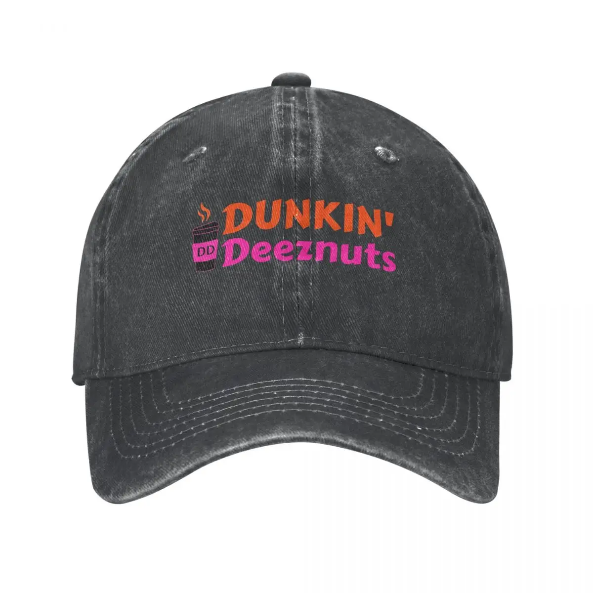 Dunkin Deeznuts - Dunkin Deez Nuts Funny Baseball Caps Denim Fabric Hats Outdoor Adjustable Casquette Sports Baseball Cowboy Hat