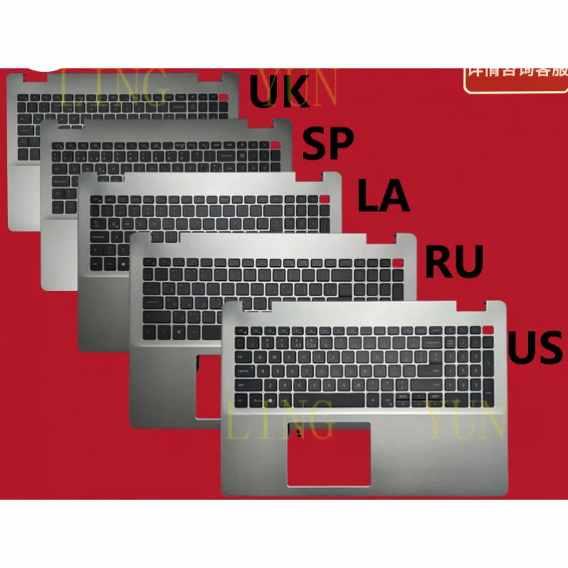 z  Suitable for Dell Inspiron 15 5000 5593 C shell keyboard palm rest upper cover 032TJM 07G0RN