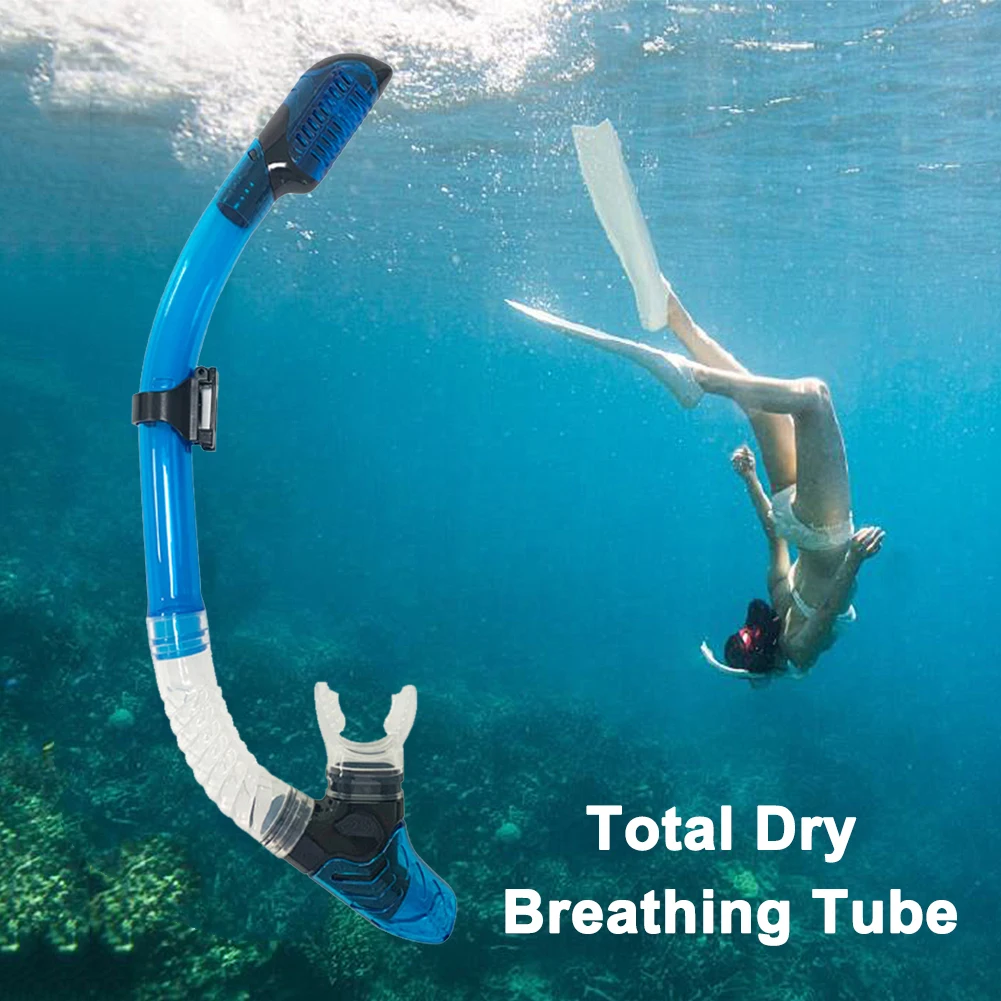 Diving Snorkel Silicone Full Dry Mouthpiece Swimming Underwater Diving Air Tube