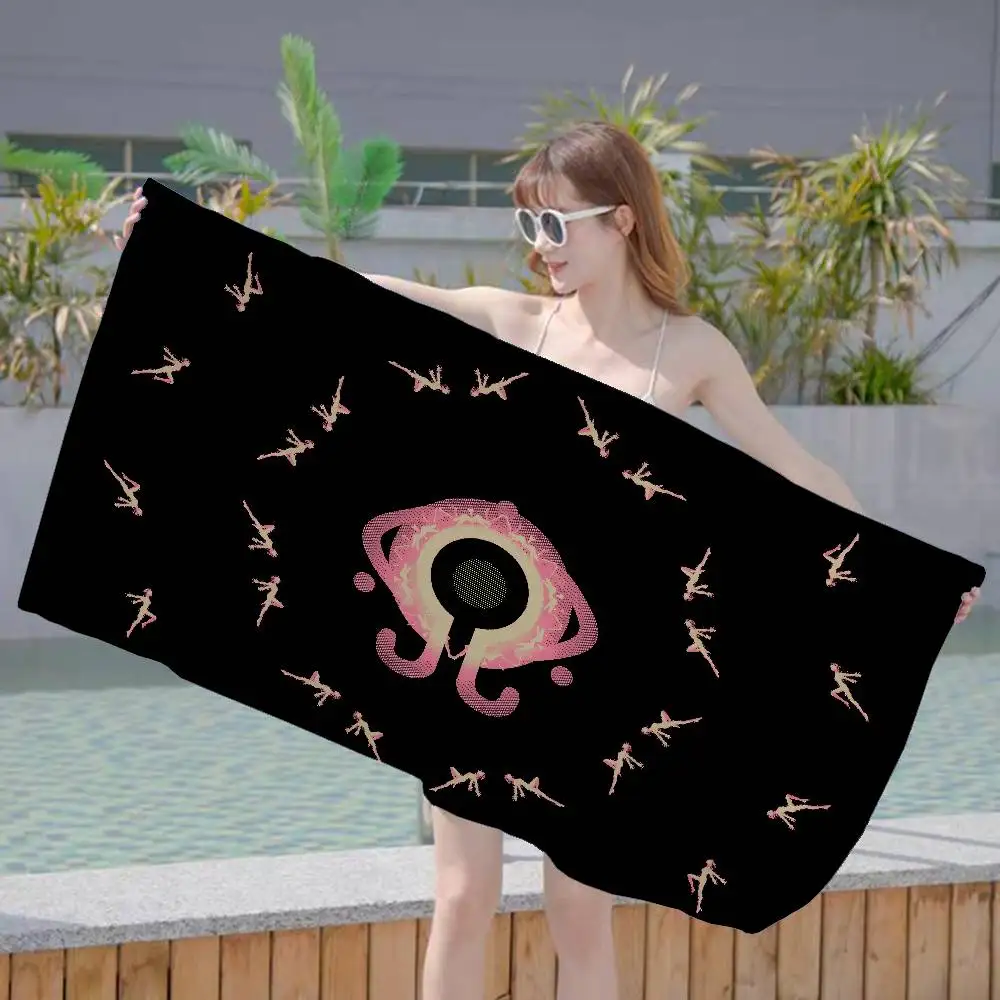 S-Serial E-Experiments Horror L-Lain Microfiber Beach Towel Absorbent Quick dry Soft Swimming Resort Mountain Climbing Towel