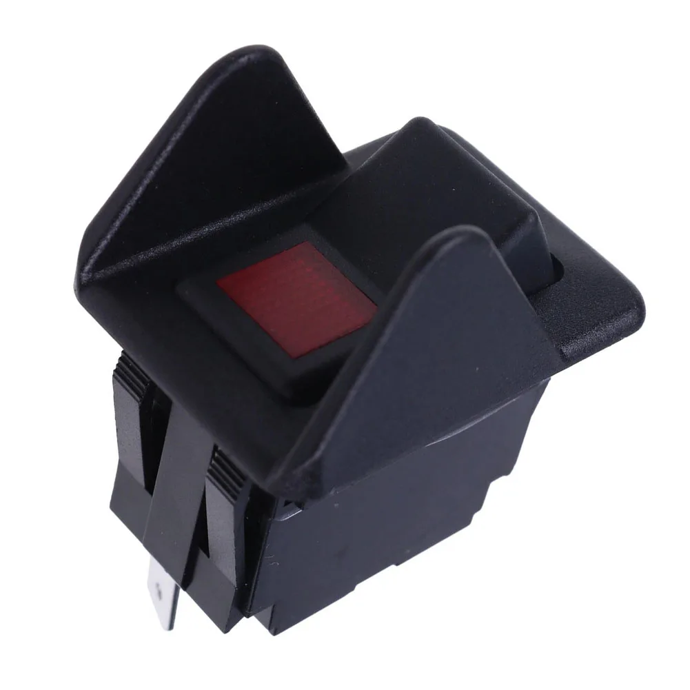 Guarded 3 Terminal Rocker Switch 30T35687 for Muncie For PTO Use Illuminated Front Indicator 12V 2A Snap-in Mount