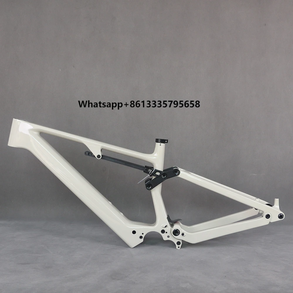

29er MTB Suspension Electric Frame Dual Suspension Mountain Bicycle Carbon Frame M820 Motor E-Bike 29*2.6'' Tire E67