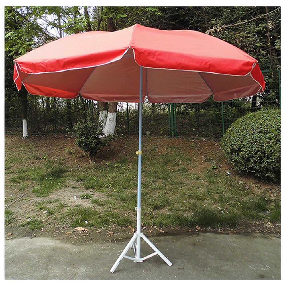 Sun Umbrella Four legged Base Outdoor Umbrella Folding Three legged Support Beach Umbrella Cross Metal Umbrella Seat Fishing Um