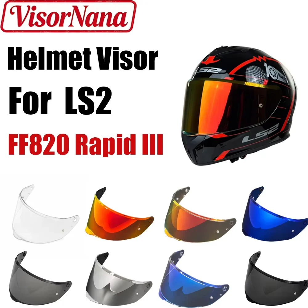 Visor For LS2 Helmet Lens Visor for FF820 Rapid 3 Motorcycle Helmet Replacement WindShield Clear