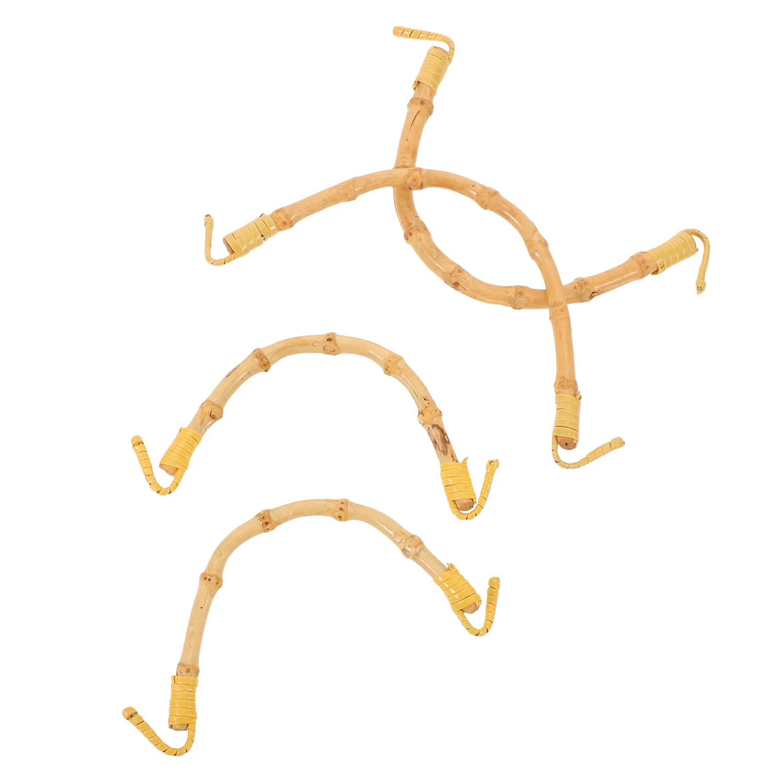 

4Pcs Bamboo Teapot Handle Replacement U-Shape Grip for Ceramic Tea Kettle Tea Accessories DIY Pot Repair Parts