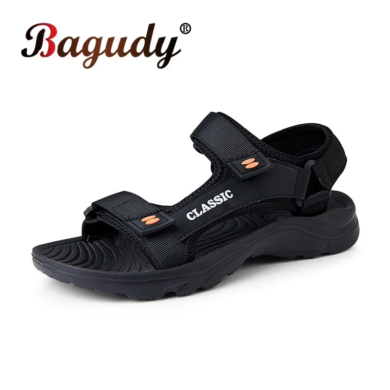 2024 New Men Breathable Mesh Sandals Summer Lightweight Outdoor Beach Sandals High Quality Comfort Non-slip Men\'s Casual Shoes