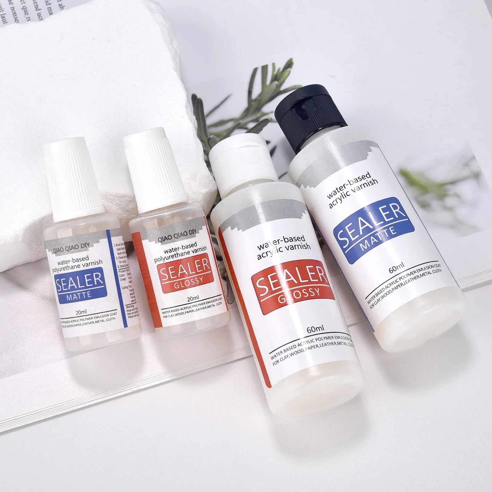 1Bottle 20/60ml Waterproof Protects Brightening Gel Oil Sealant Mold Polishing DIY Crafts Jewelry Epoxy Resin Glossy Sealer