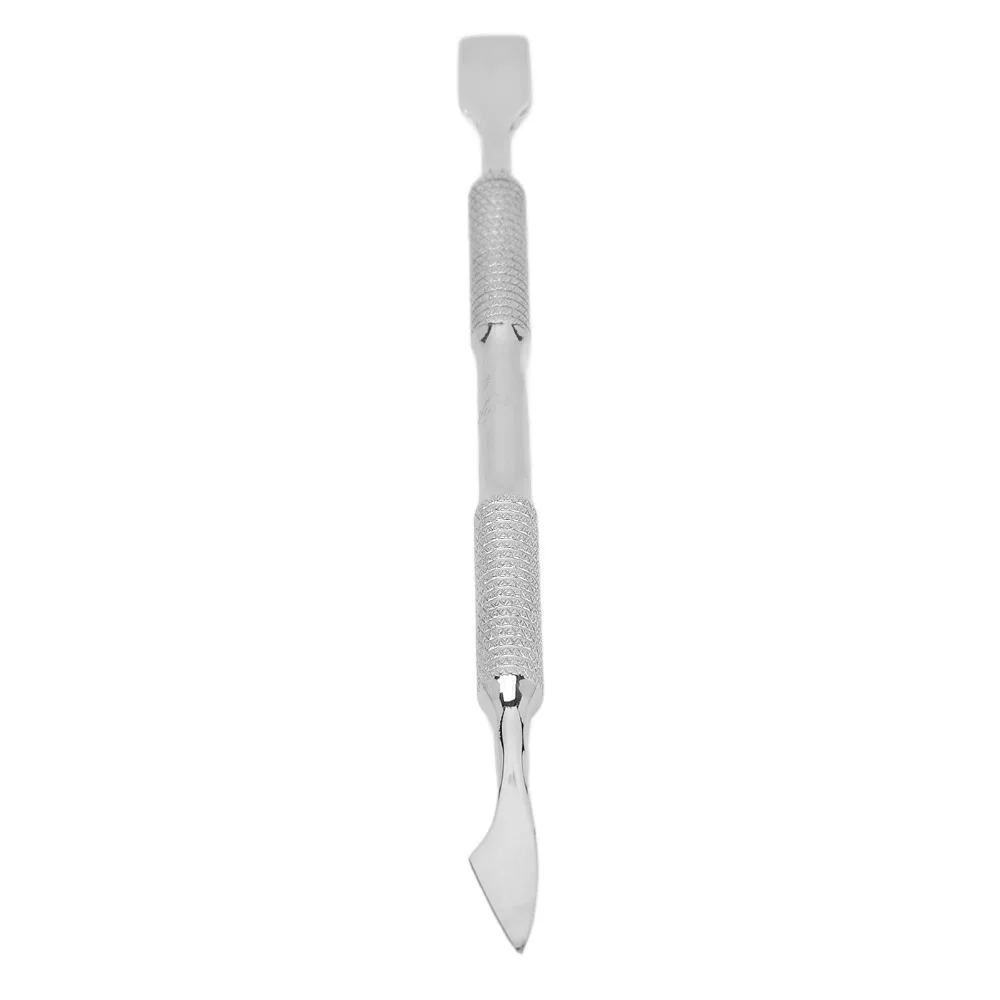 Stainless Steel Double End Nail Pusher Double Ended Firm Steel Stainless Steel Nail Scraper Metal Not Slip Cuticle Remover Tool