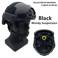 Casco táctico Kevla balístico ACH de corte alto, alta calidad, NIJ IIIA, FAST Wendy's Suspension Pad, casco balístico