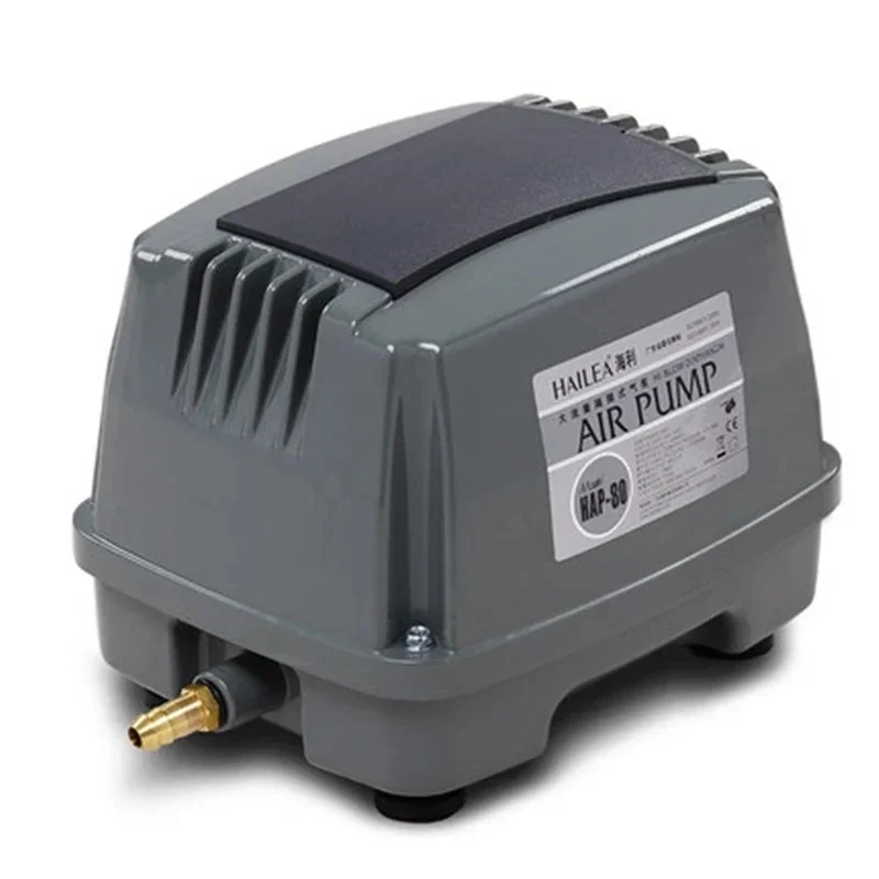 

HAILEA HAP 60 80 100 120 Hiblow Aquarium Air Compressor for Fish Tank Septic Pond Linear Diaphragm Air Pump Aqua Blower