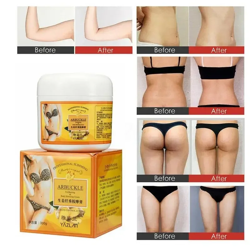 300g Ginger Fat Burning Cream Anti-cellulite Effective Fat Loss Slimming Body Fat Reduction Cream Massage Full Leg Body Waist