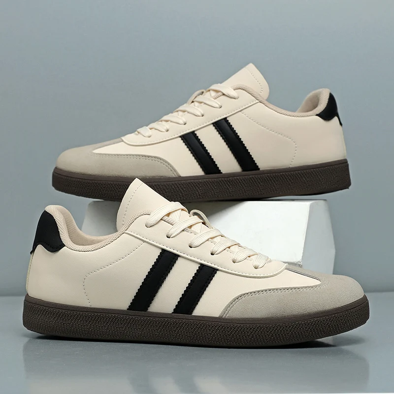 

Туфли унисекс, мода 2025, легкая противоскользящая мягкая подошва в стиле ретро, осенняя высококачественная кожаная износостойкая спортивная обувь