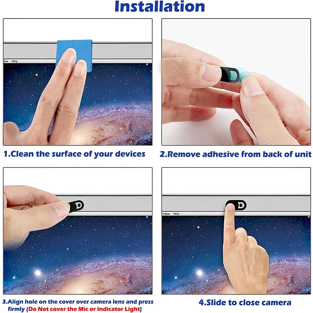 10 PCS Phone Lens Sliding Webcam Laptop Camera Cover Slider Phone Antispy For iPad PC Macbook Tablet Lenses Privacy Sticker