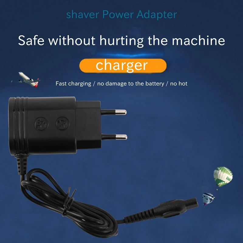 เครื่องโกนหนวดสำหรับ EU เสียบผนัง Charger adaptor ไฟฟ้ากระแสสลับสำหรับอะแดปเตอร์โกนหนวดไฟฟ้าสำหรับเครื่องโกนหนวด Hq8505/6070/6075/6090เครื่องโกนหนวด (E