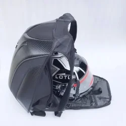 New Carbon Fiber Waterproof Backpack Motorcycle Helmet Luggage Motocross Riding Racing Moto Travel Storage Bag Box moto X