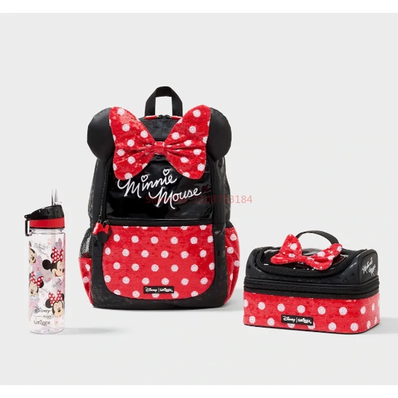 Nowy Disney Australia oryginalny Smiggle Minnie tornister szkolne artykuły papiernicze piórnik studencki torba na drugie śniadanie plecak szkolne