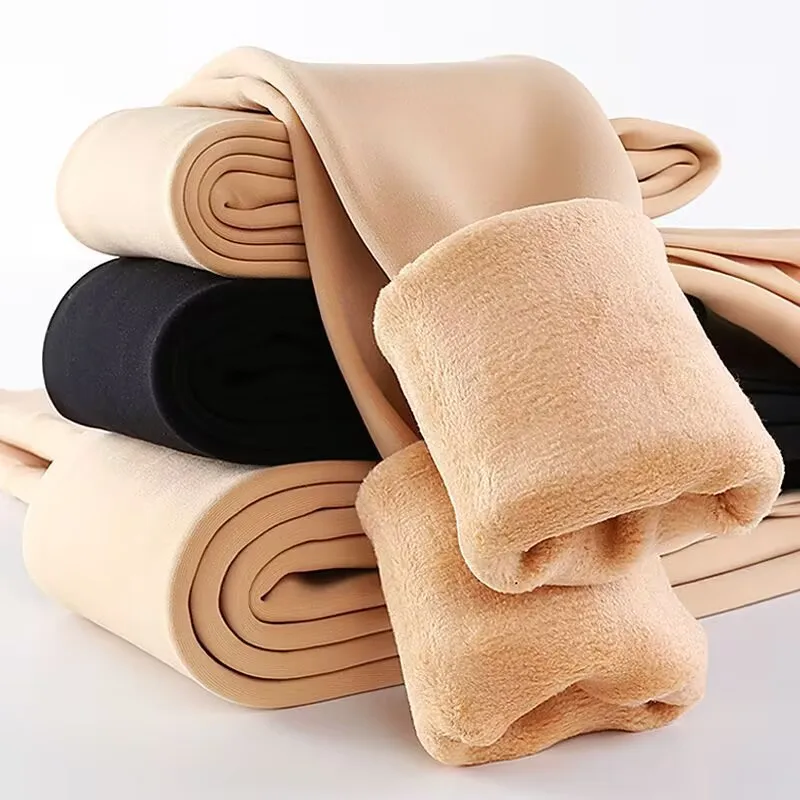 1/2pcs Winter Warm Thick Fleece Pantyhose Women Ladies Thermal Elastic Velvet Tights Stretchy High Waist Leggings Stockings