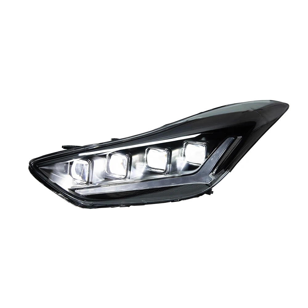 

2012-2016 Elantra LED Auto Headlight Assembly H7 Projector 4 Lens Century Style Design 6000K Car Lights Upgrade Accessories